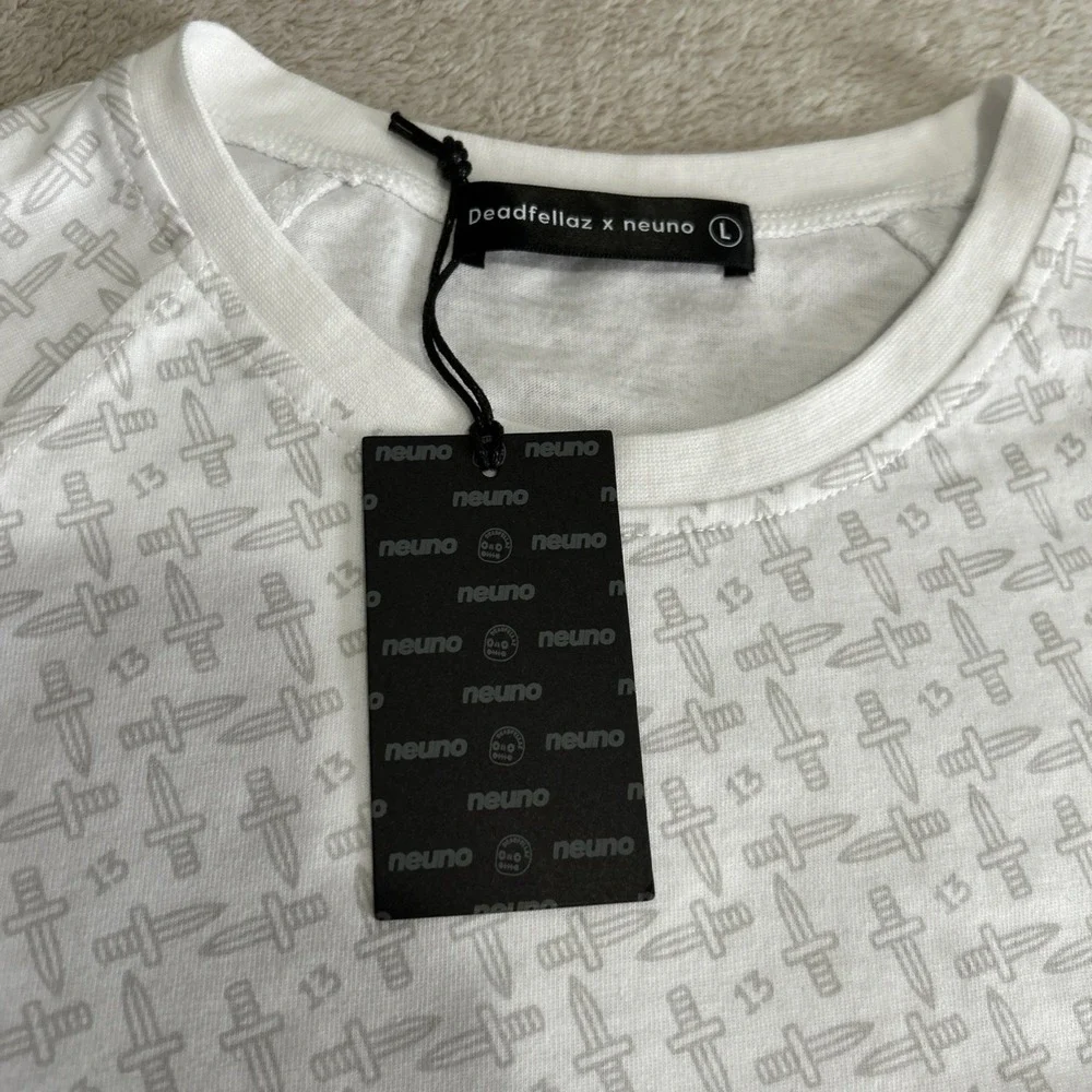 NWT Deadfellaz x Neuno Long Sleeve shirt (White) Large